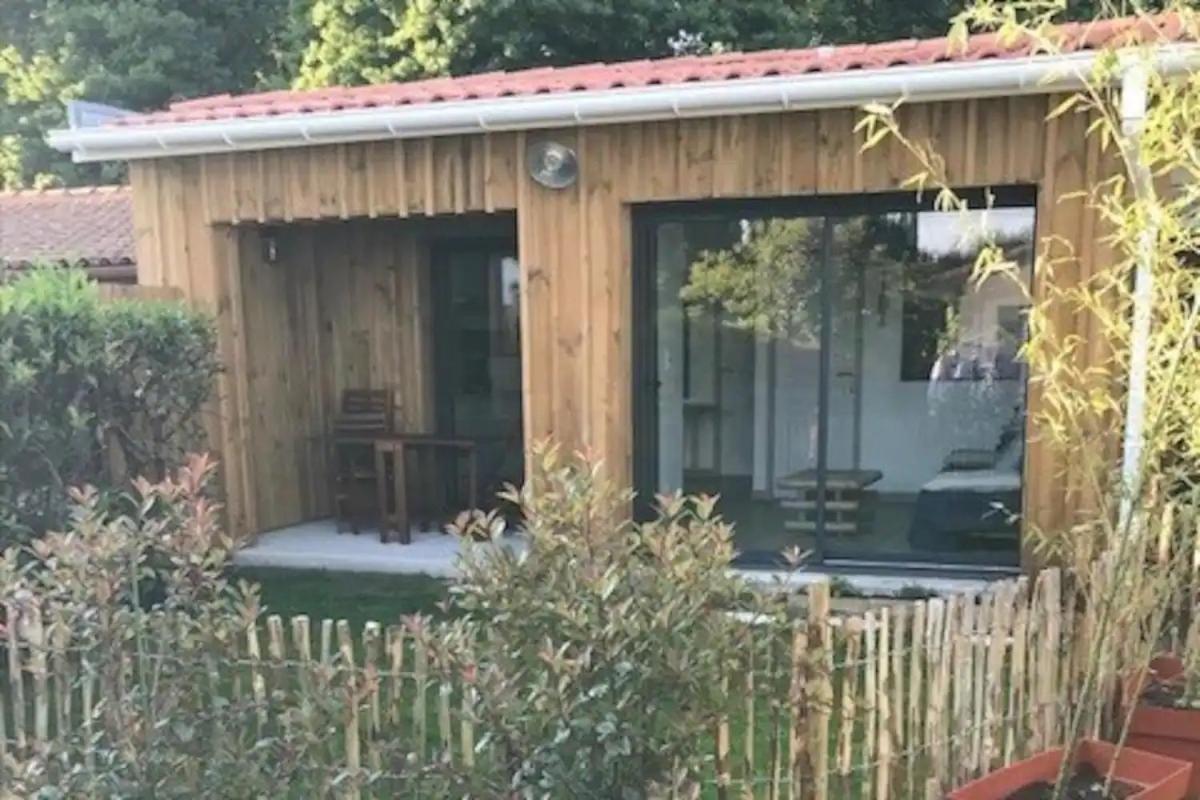 Charmante Cabane Bois Gujan-Mestras Buitenkant foto